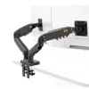 North Bayou F160 Dual Monitor Arm Gas Spring Mount for 17–27” Monitors Full Motion Ergonomic Stand