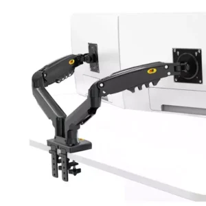 North Bayou F160 Dual Monitor Arm Gas Spring Mount for 17–27” Monitors Full Motion Ergonomic Stand