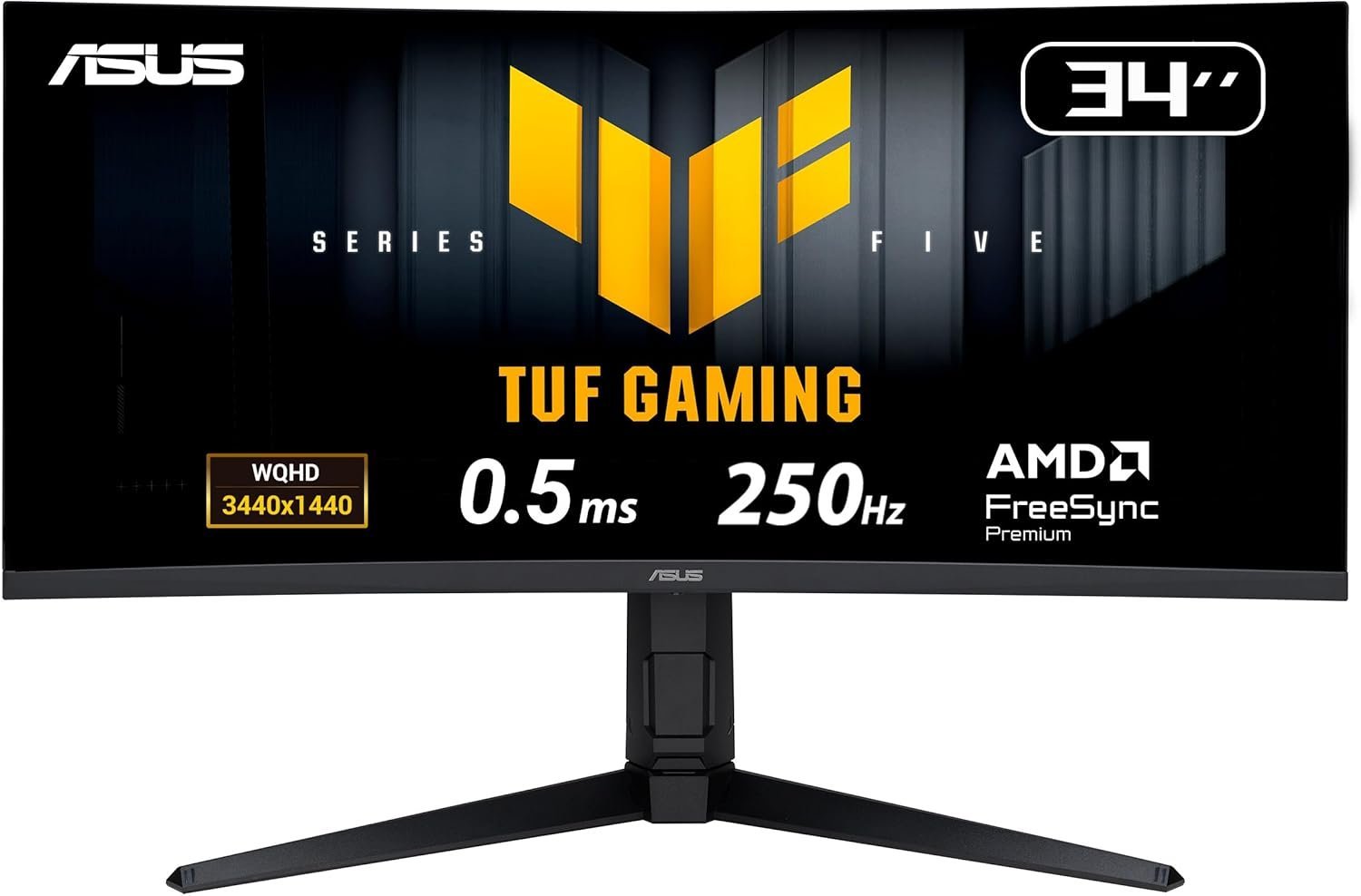 ASUS TUF Gaming VG34WQML5A 34-Inch Curved Ultrawide Monitor | WQHD 3440×1440, 250Hz, 1ms, HDR400, FreeSync Premium Pro - Brand New - Image 6