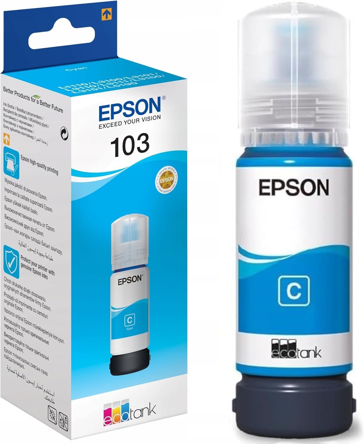 Epson 103 Cyan Ink 65ml Bottle