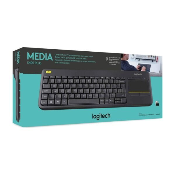 Logitech K400 Plus Wireless Keyboard with TouchPad - Image 2