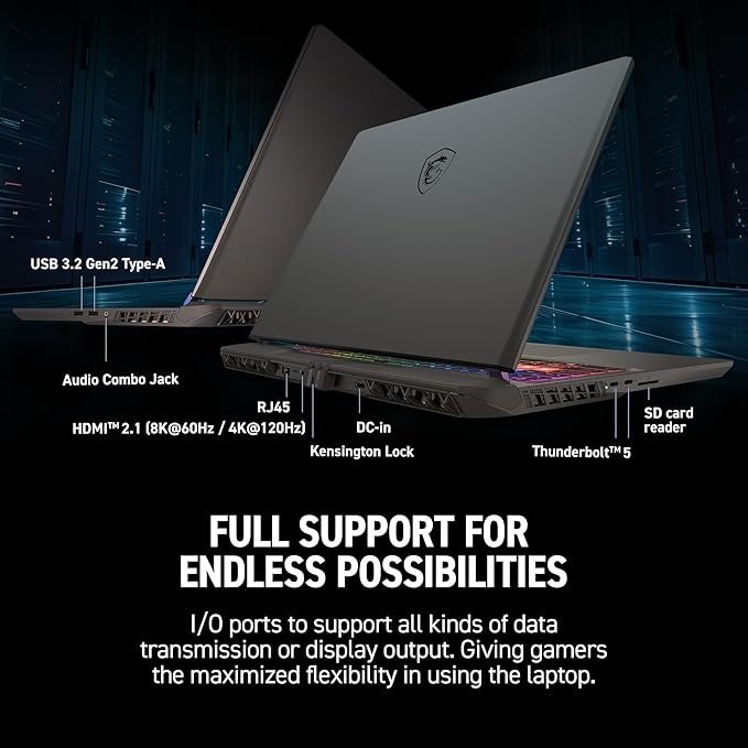 MSI Vector 16 HX AI 16” Gaming Laptop – Intel Core Ultra 7-255HX | RTX 5070 Ti | 16GB DDR5 | 512GB SSD | Windows 11 - Image 2