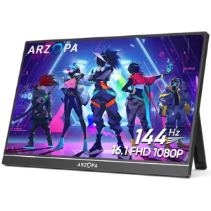 ARZOPA S1 Table 15.6-Inch IPS Full HD 1080p 60Hz Built-in Speakers USB-C HDMI Display Portable Monitor