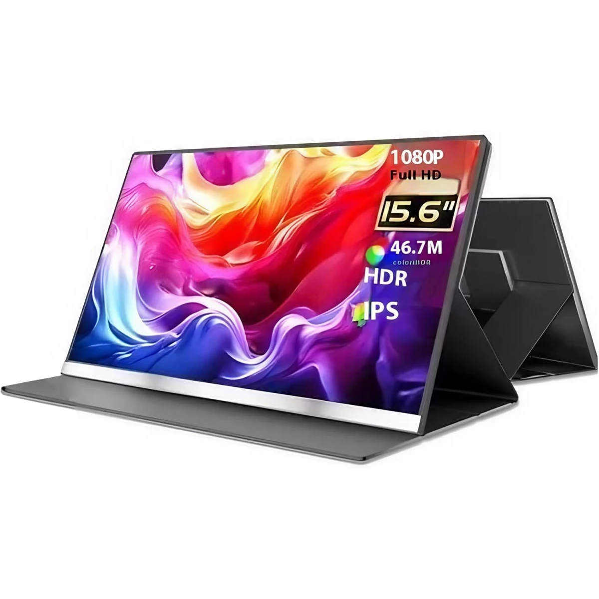 V2COM P4 15.6-Inch IPS Full HD 1080p 60Hz Built-in Speakers USB-C HDMI Display Portable Monitor