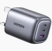 UGREEN USB-A+2*USB-C 65W GaN Tech Fast Charger - CD30 - Image 4