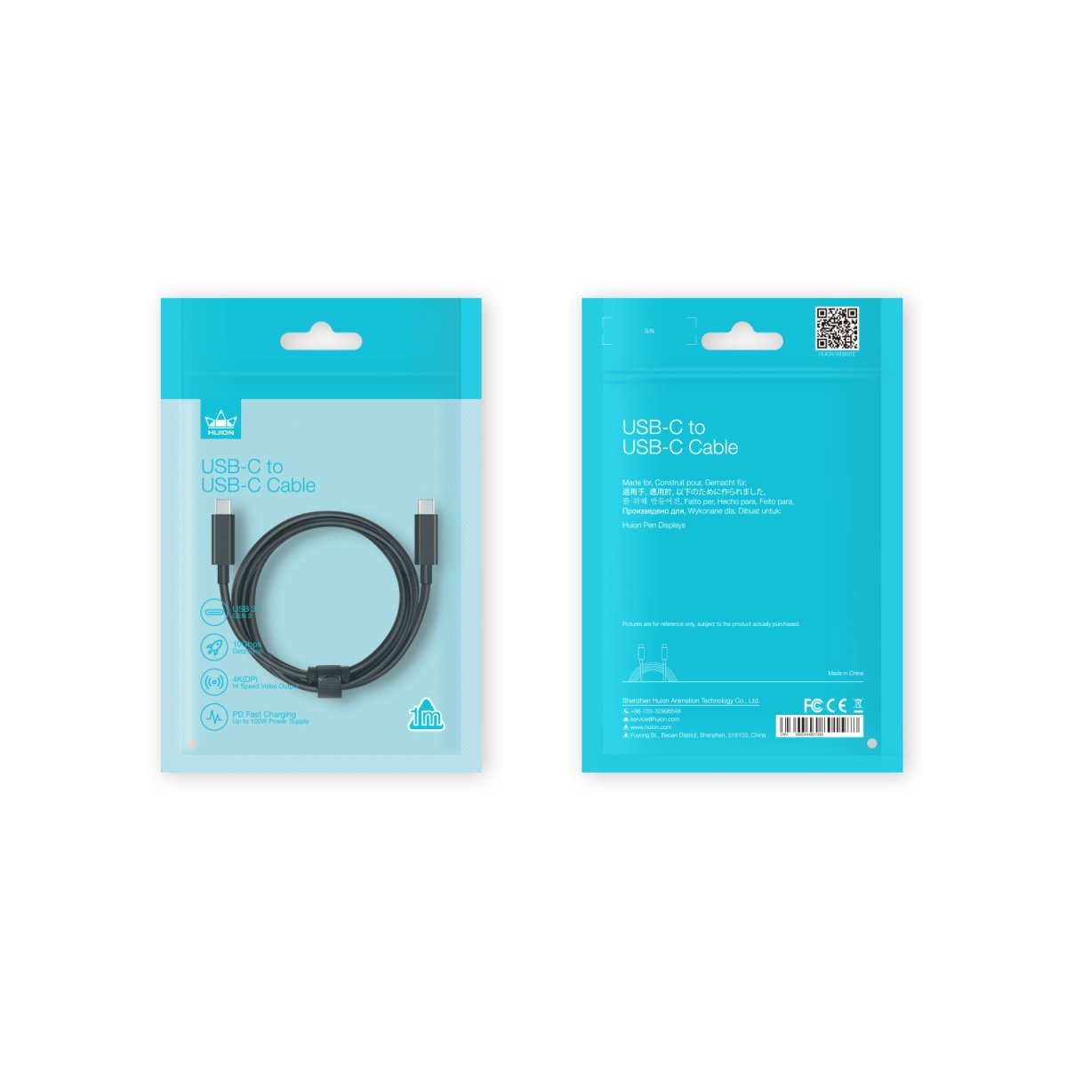 USB-C to USB-C Cable (1m) - Image 2